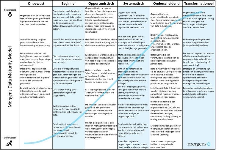 Morgens data maturity model