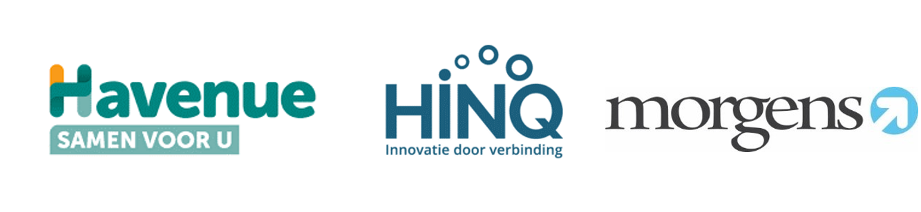 logo's Havenue HINQ en Morgens